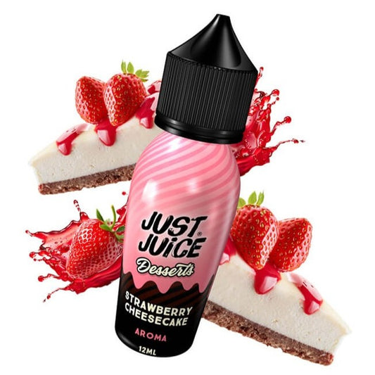 Just Juice Desserts Strawberry Cheesecake Flavour Shot 15/60ml – Φράουλα & Μπισκοτένιο Cheesecake