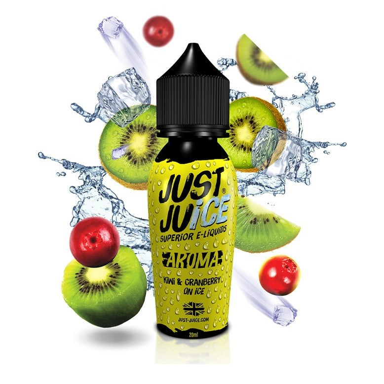 Just Juice Kiwi Cranberry On Ice Flavour Shot 60ml - Let's Vape 