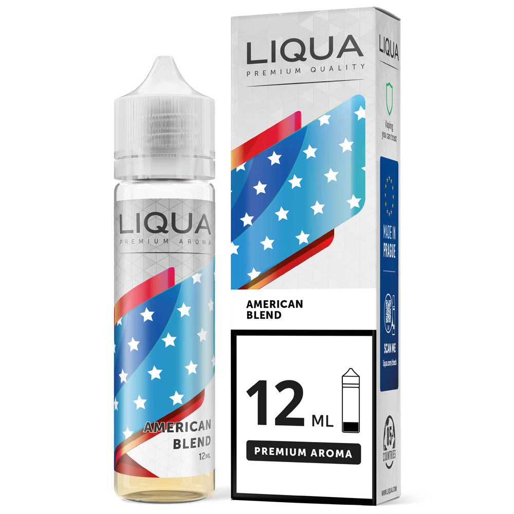 Liqua American Blend 12ml/60ml Flavorshot | Αυθεντική Καπνική Γεύση