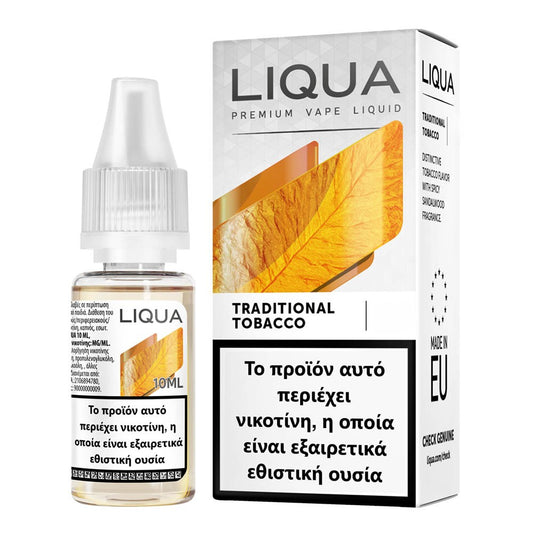 Liqua - Traditional Tobacco (10ml) Έτοιμο Υγρό Αναπλήρωσης