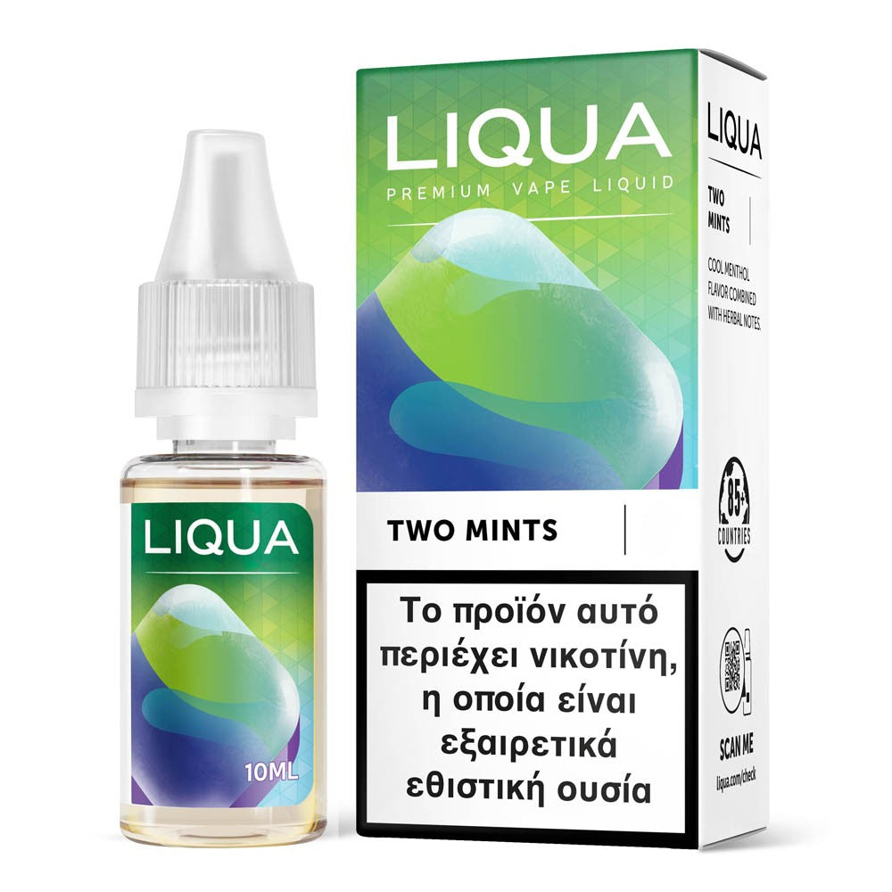 Liqua - Two Mints (10ml) Έτοιμο Υγρό Αναπλήρωσης