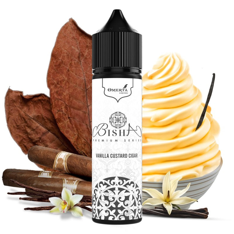 Omerta Bisha - Vanilla Custard Cigar (10ml/60ml) Flavor Shot