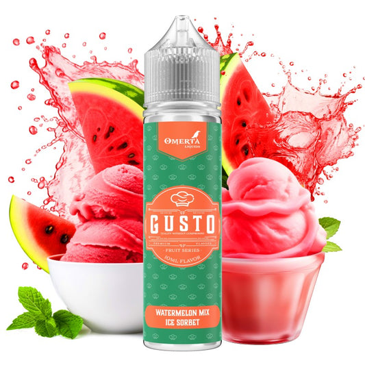 Omerta Gusto - Watermelon Mix Ice Sorbet (10ml/60ml) Flavor Shot