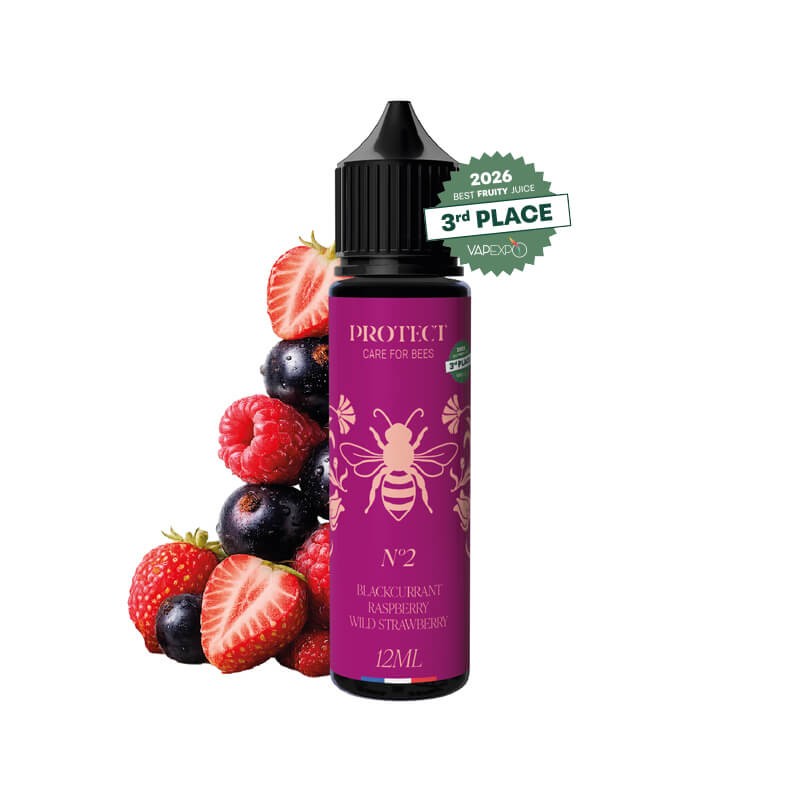 Protect Blackcurrant Raspberry Wild Strawberry Flavor Shot 12/60ml