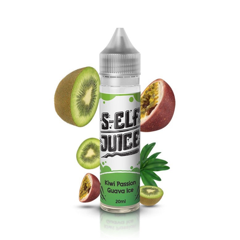 S-Elf Juice Kiwi Passion Guava Ice Flavour Shot 60ml - Let's Vape 