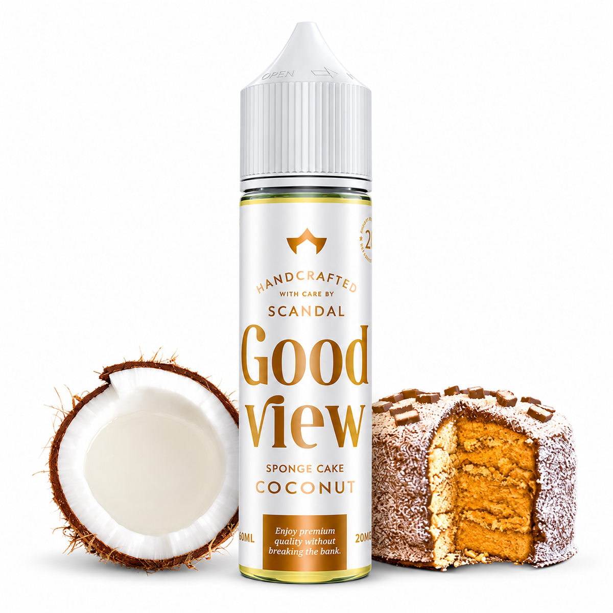 Scandal Good View Sponge Cake Coconut Flavor Shot 10/60ml