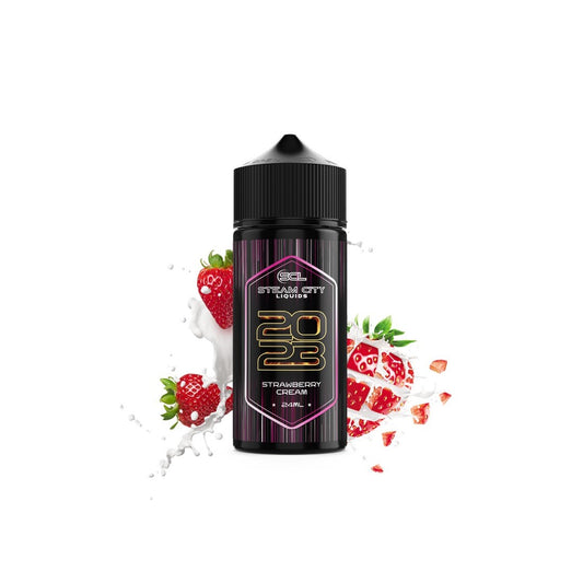 Steam City 2023 Strawberry Cream Flavor shot 24/120ml - Let's Vape 