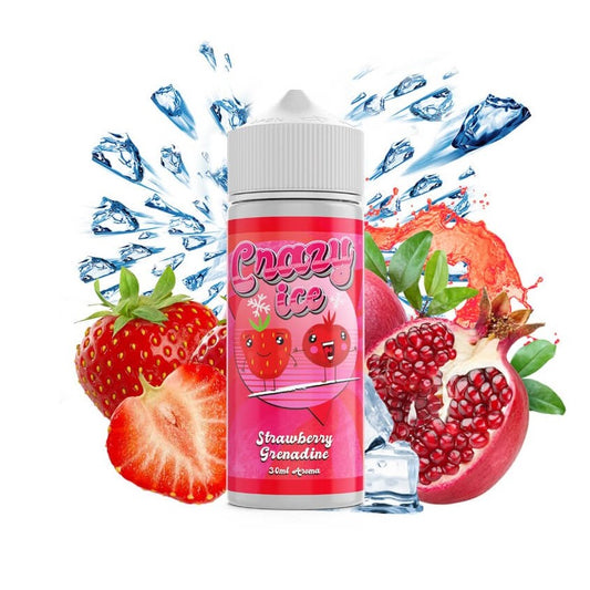 Steam City Crazy Ice Strawberry Grenadine Flavour Shot 120ml - Let's Vape 