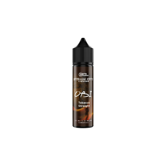 Steam City Obi Flavor Shot Tobacco Straight 60ml - Let's Vape 