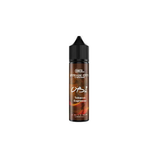 Steam City OBI Tobacco Espresso Flavor Shot 60ml - Let's Vape 