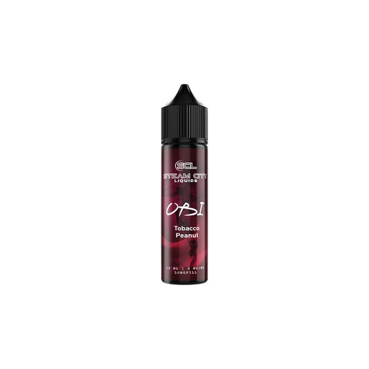 Steam City OBI Tobacco Peanut Flavor Shot 60ml - Let's Vape 