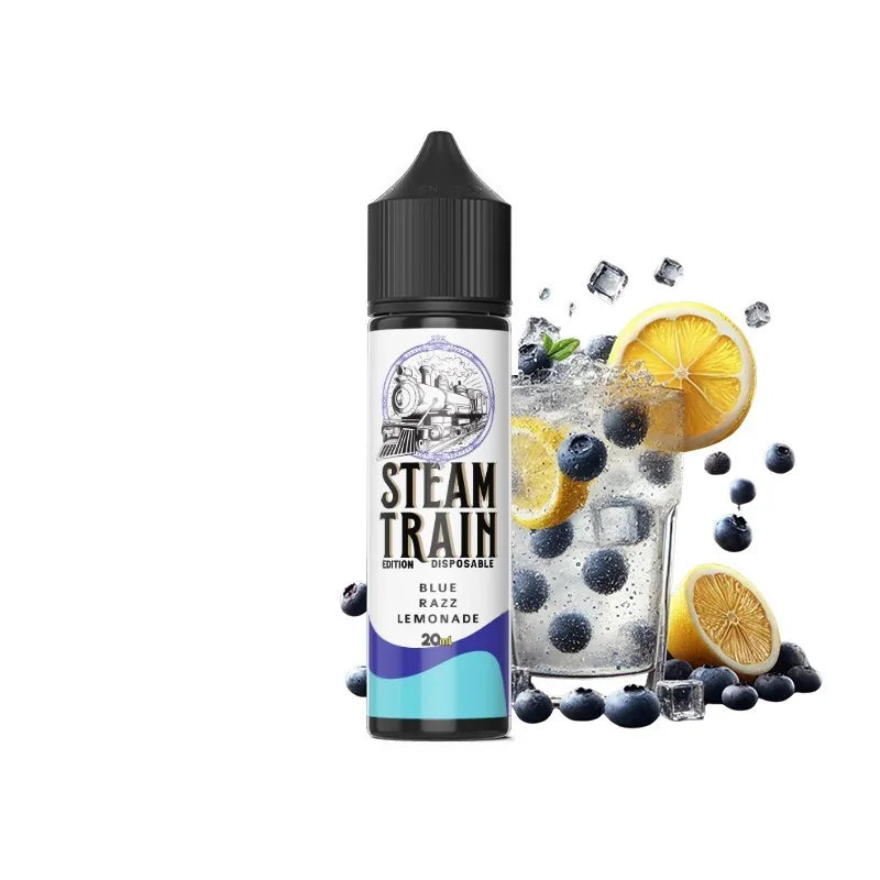Steam Train Disposable Edition Blue Razz Lemonade Flavour Shot 20/60ml – Blue Razz & Λεμονάδα