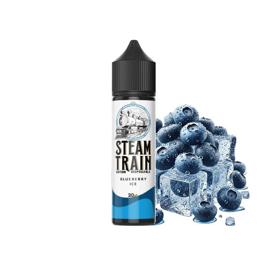 Steam Train Disposable Edition Blueberry Ice Flavour Shot 20/60ml – Γλυκά Μύρτιλα με Πάγο
