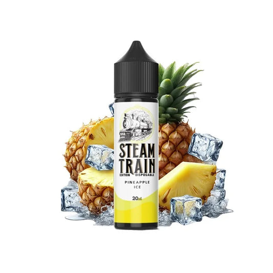 Steam Train Disposable Edition Pineapple Ice Flavour Shot 20/60ml – Παγωμένος Εξωτικός Ανανάς