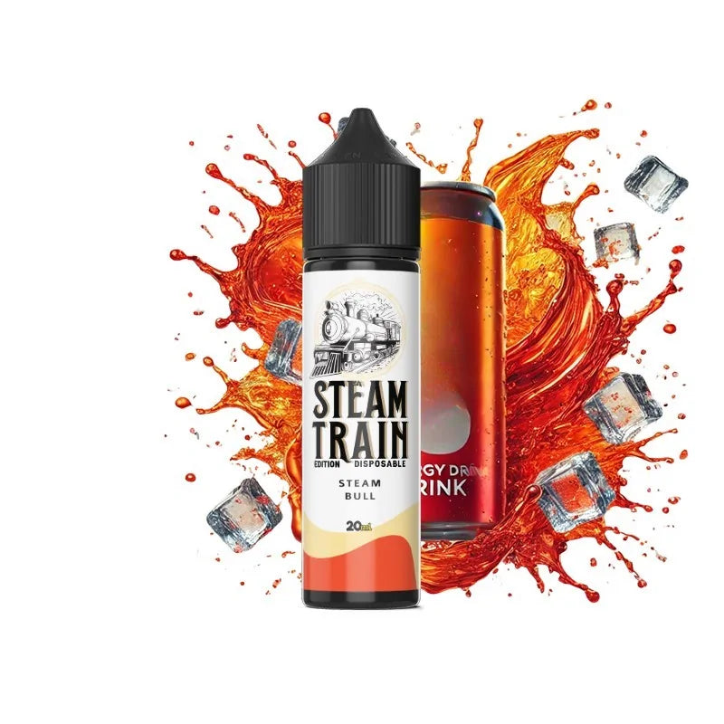 Steam Train Disposable Edition Steam Bull Flavour Shot 20/60ml – Γεύση Energy Drink