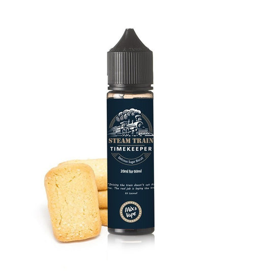 Steam Train Timekeeper Flavor Shot 12/60ml – μπισκότο βουτύρου, ζάχαρη και βανίλια