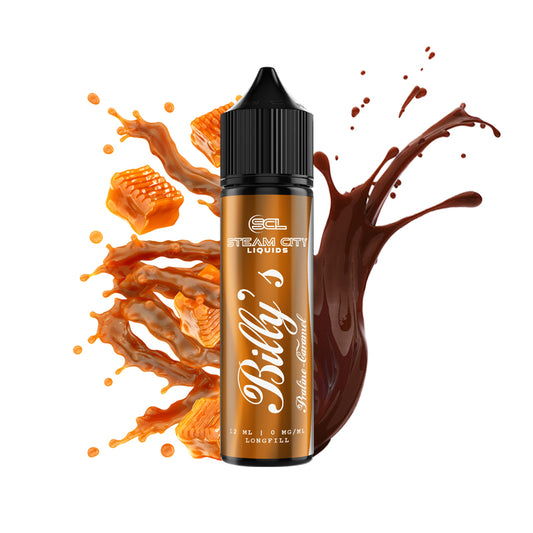 Steam City Billy’s Praline Caramel Flavor Shot 60ml - Let's Vape 