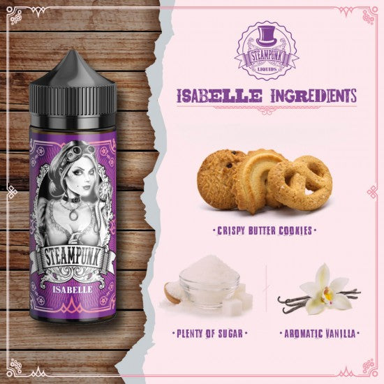 Steampunk Isabelle 120ml | Μπισκότα Βουτύρου, Ζάχαρη & Βανίλια