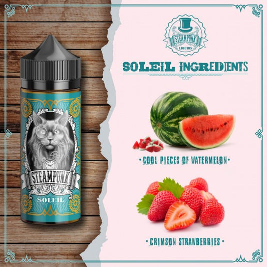 Steampunk Soleil 120ml Flavorshot | Δροσερό Καρπούζι & Φράουλα