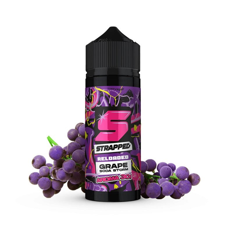 Strapped Reloaded Grape Soda Storm Flavour Shot 120ml - Let's Vape 
