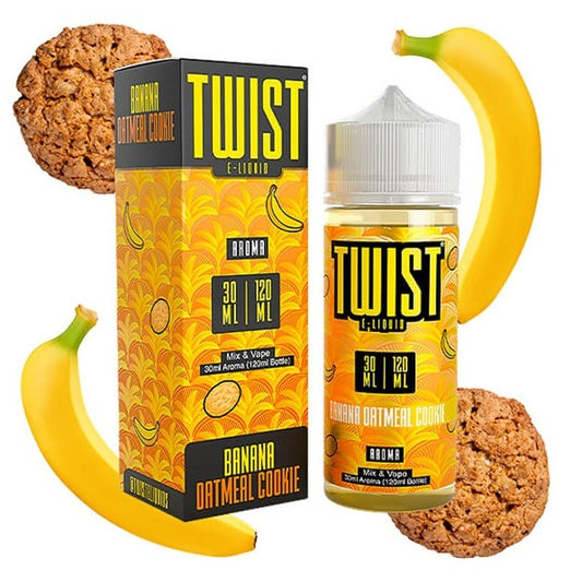 Twist Banana Oatmeal Cookie Flavour Shot 30/120ml – Μπανάνα & Μπισκότο Βρώμης