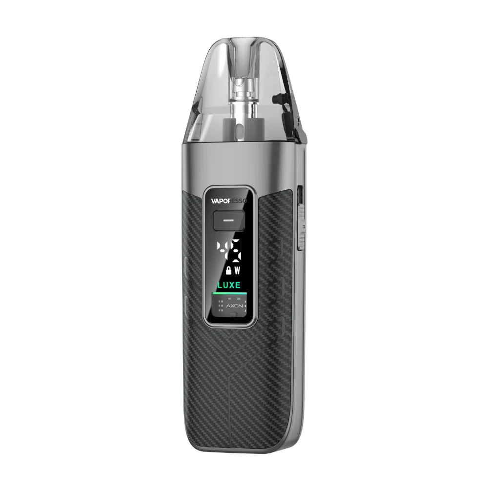 Vaporesso Luxe X3 Carbon Black pod kit 2600mAh 5ml σε λευκό φόντο