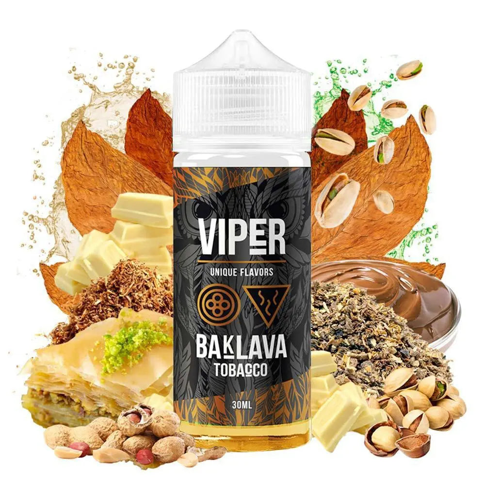 Viper Baklava Tobacco Flavorshot 30/120ml – Καπνός με Κρέμα Φουντουκιού, Φιστίκι Αιγίνης & Λευκή Σοκολάτα