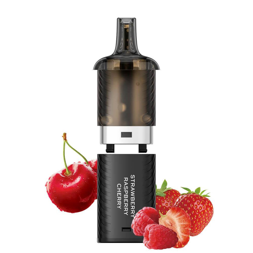 Vozol Vista Plug 10K Strawberry Raspberry Cherry ανταλλακτικό pod 2ml και υγρό 10ml